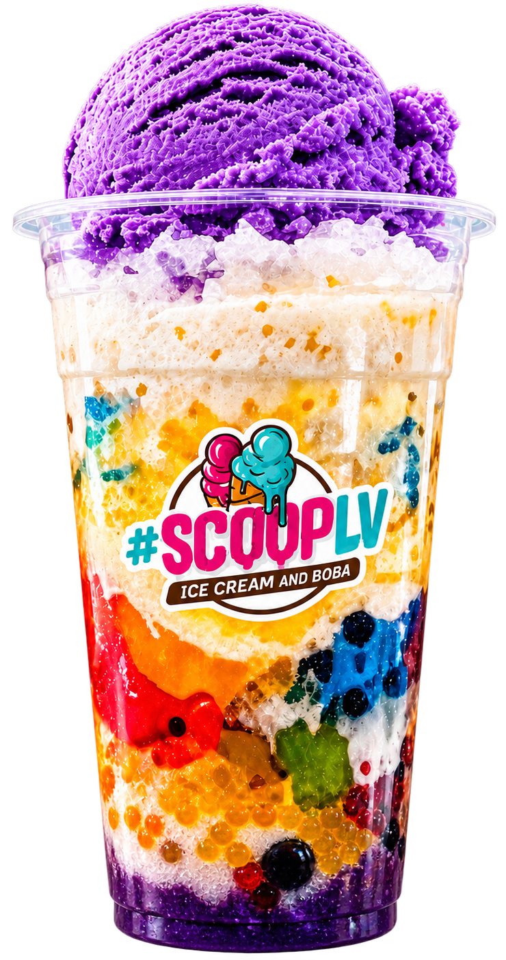Halo-halo with ube ice cream