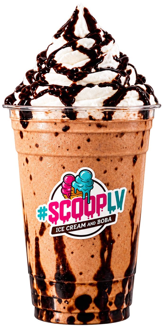 Chocolate shake with whipped cream